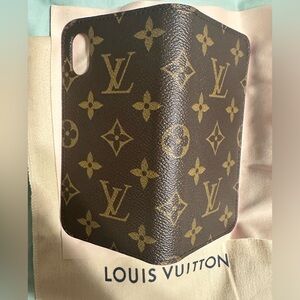 Authentic Louis Vuitton iPhone X Folio phone case
